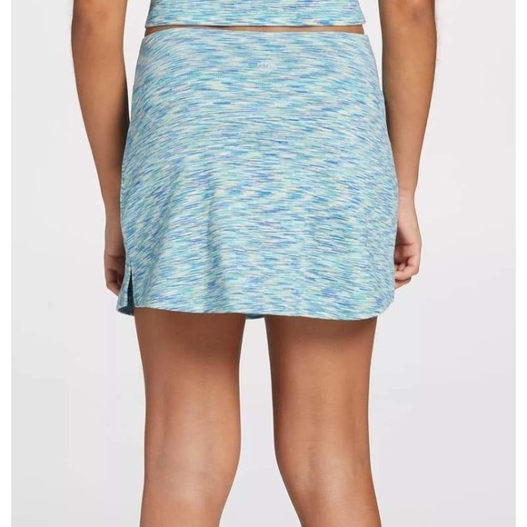 Girls Athletic Skirt Light Blue White Space Dye Activewear Sportswear XL NWT - Picture 1 of 4